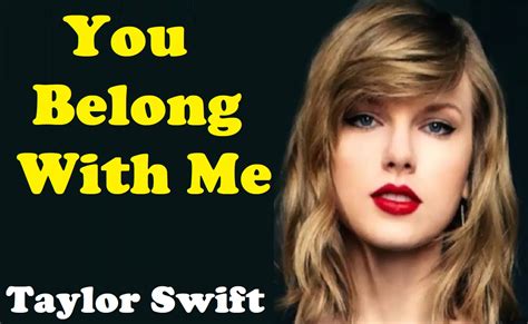 you belong with me bridge.